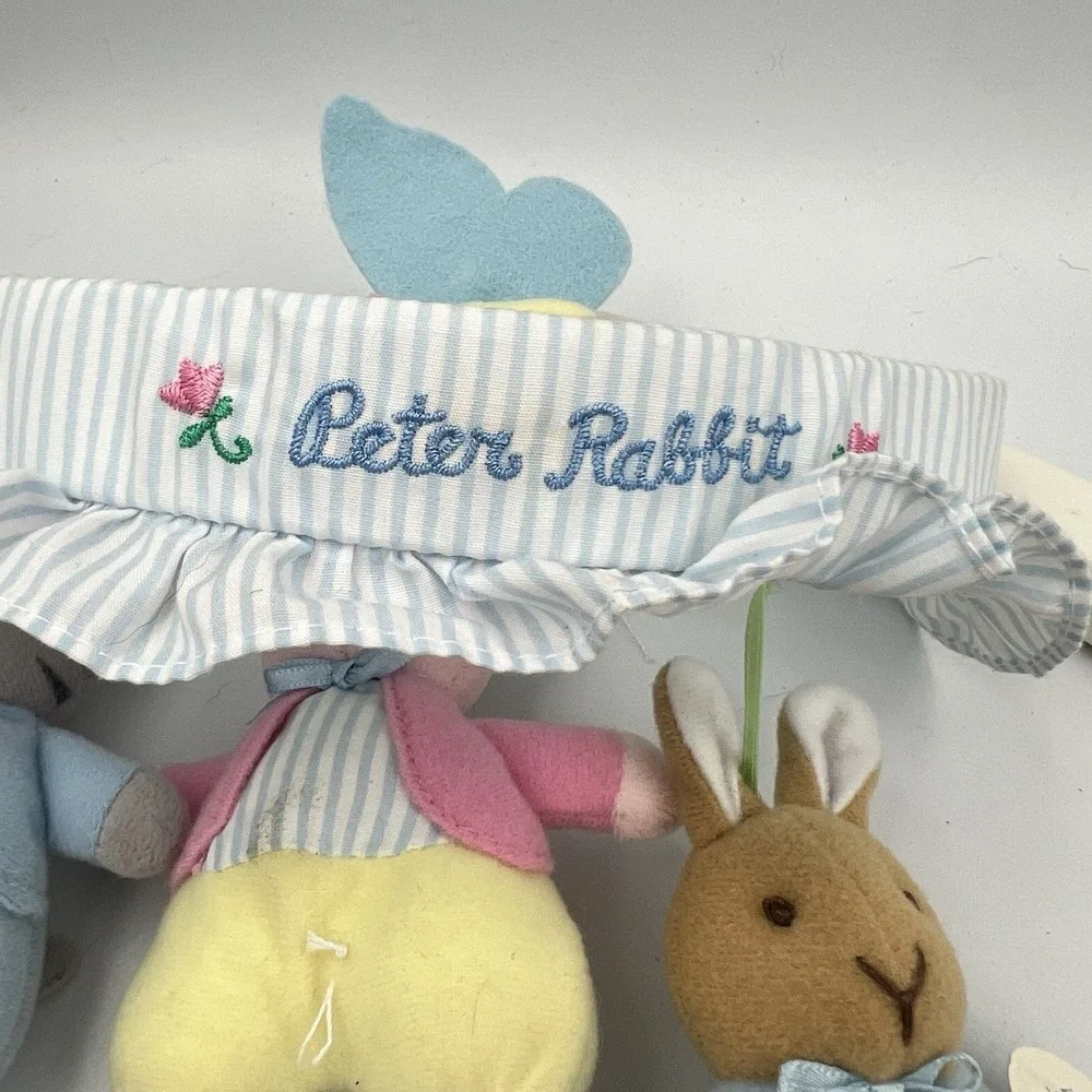 Vintage 1980's Eden Peter Rabbit And Friends Butterfly Baby Nursery Lullaby Crib